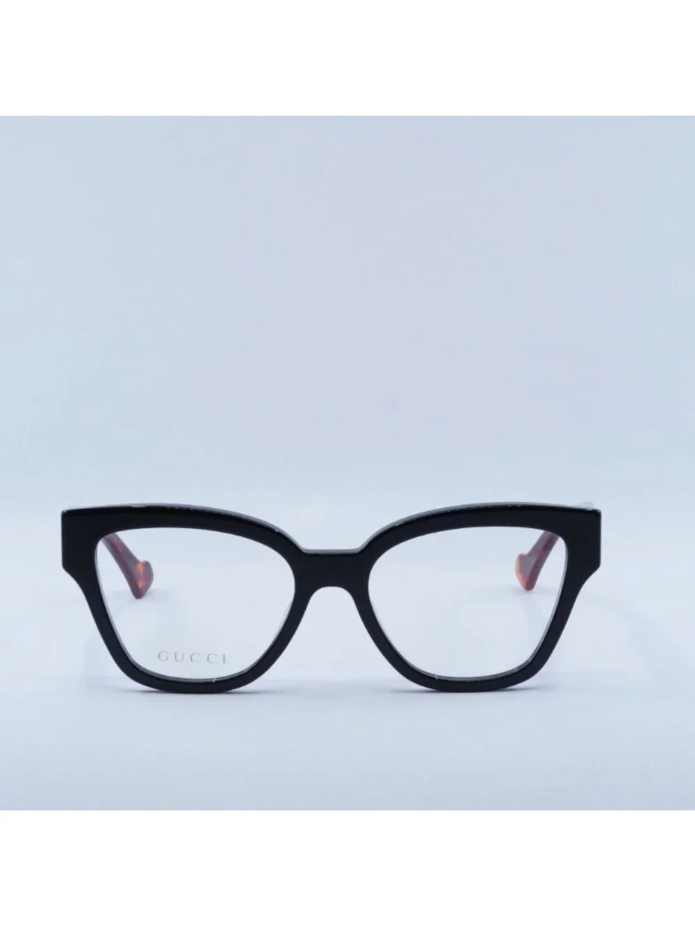 Gucci GG1424O 007 Eyeglasses Black / Havana 54mm Cat Eye Frame